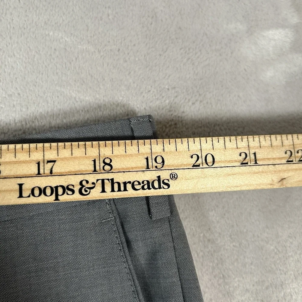 The Men's Store Bloomingdale's Pants Mens 38x30 Gray 100% Wool Made In Italy EUC